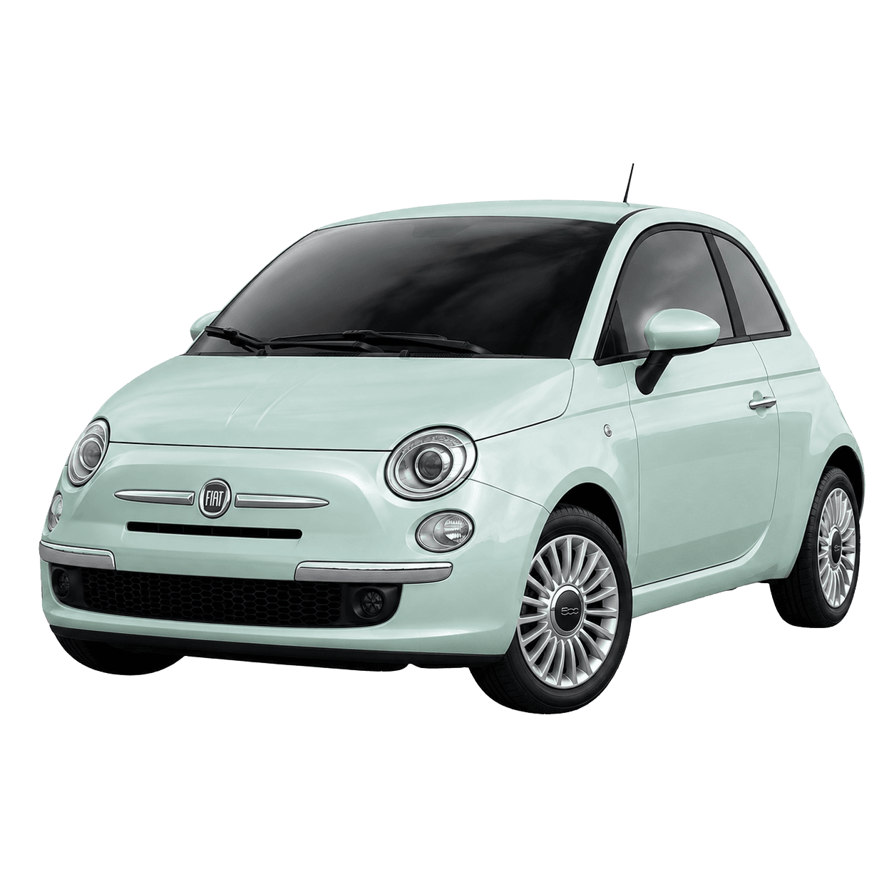 Fiat 500 compact hire car for easy local driving in Ampthill